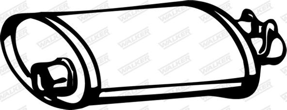 Walker 13365 - Глушитель выхлопных газов, конечный autospares.lv