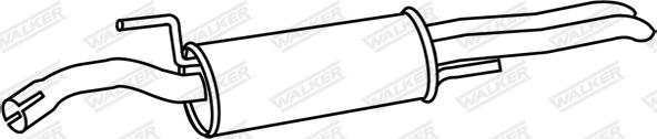 Walker 17586 - Глушитель выхлопных газов, конечный autospares.lv