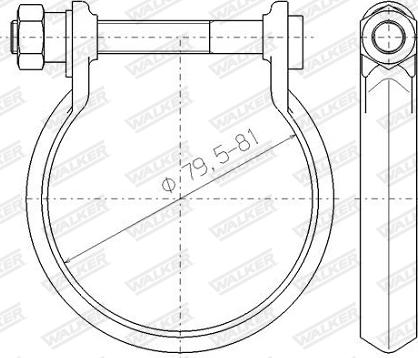 Walker 80464 - Соединительные элементы, система выпуска autospares.lv