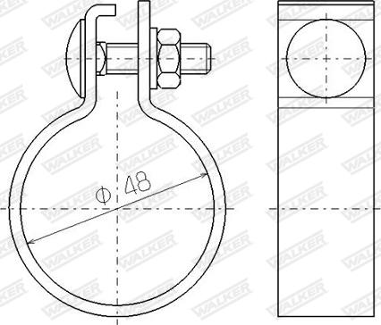 Walker 81917 - Соединительные элементы, система выпуска autospares.lv