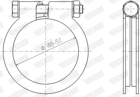 Walker 81811 - Соединительные элементы, система выпуска autospares.lv