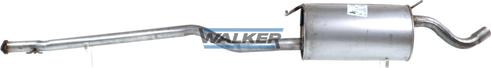 Walker 24083 - Средний глушитель выхлопных газов autospares.lv