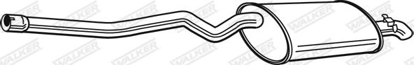 Walker 25096 - Глушитель выхлопных газов, конечный autospares.lv
