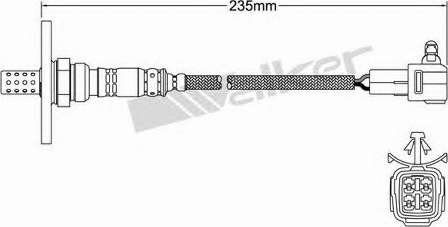 Walker 250-24150 - Лямбда-зонд, датчик кислорода autospares.lv