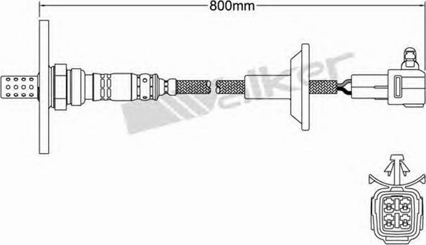 Walker 250-24152 - Лямбда-зонд, датчик кислорода autospares.lv