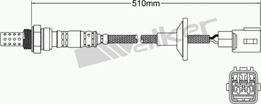 Walker 250-24282 - Лямбда-зонд, датчик кислорода autospares.lv