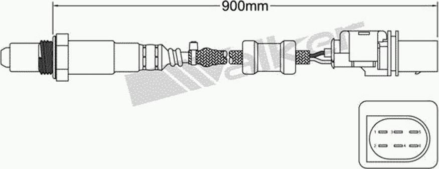 Walker 250-25033 - Лямбда-зонд, датчик кислорода autospares.lv