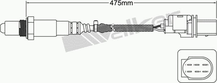 Walker 250-25025 - Лямбда-зонд, датчик кислорода autospares.lv