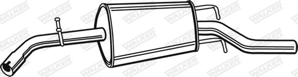 Walker 21412 - Глушитель выхлопных газов, конечный autospares.lv