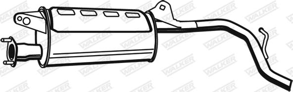 Walker 21106 - Глушитель выхлопных газов, конечный autospares.lv