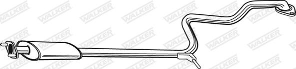 Walker 21835 - Средний глушитель выхлопных газов autospares.lv