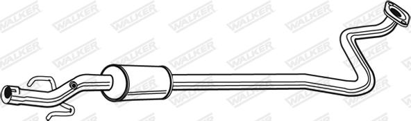 Walker 22749 - Средний глушитель выхлопных газов autospares.lv