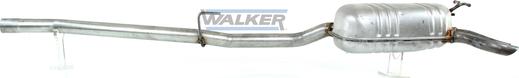 Walker 71142 - Глушитель выхлопных газов, конечный autospares.lv