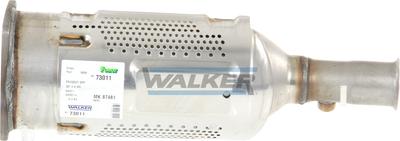 Walker 73011 - Сажевый / частичный фильтр, система выхлопа ОГ autospares.lv