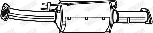 Walker 73215 - Сажевый / частичный фильтр, система выхлопа ОГ autospares.lv