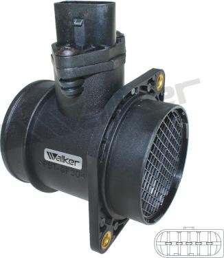 Walker Products 245-1080 - Датчик потока, массы воздуха autospares.lv