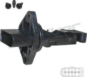 Walker Products 245-2110 - Датчик потока, массы воздуха autospares.lv