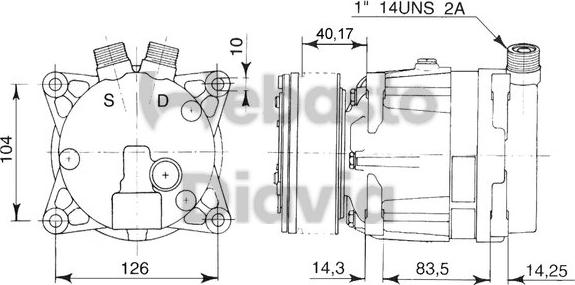 Webasto 62085015122C - Компрессор кондиционера autospares.lv