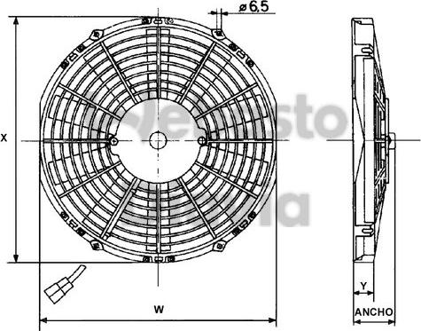 Webasto 62080027A - Вентилятор, охлаждение двигателя autospares.lv