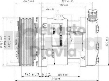 Webasto 82D015506MDA - Компрессор кондиционера autospares.lv