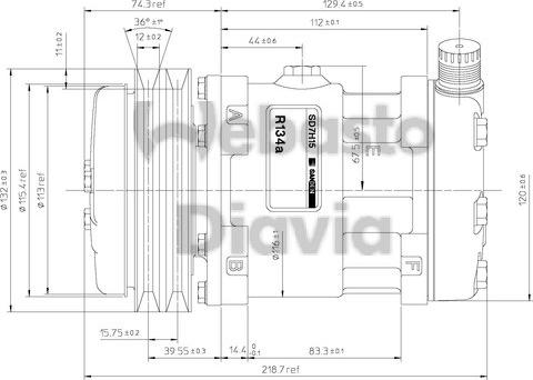 Webasto 82D015508PA - Компрессор кондиционера autospares.lv