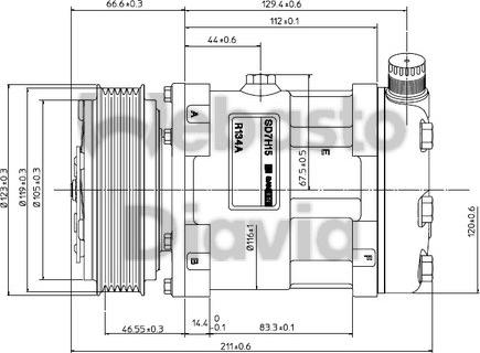 Webasto 82D015850MA - Компрессор кондиционера autospares.lv