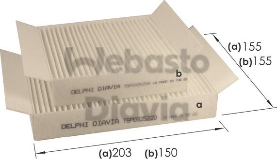 Webasto 82D0325229A - Фильтр воздуха в салоне autospares.lv