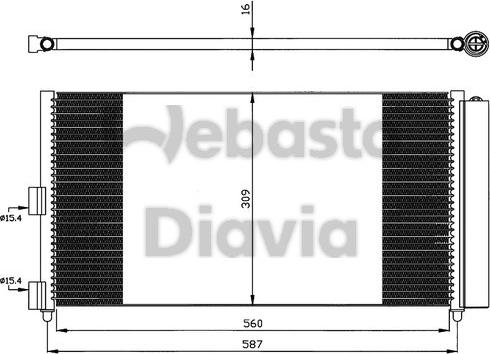 Webasto 82D0225501A - Конденсатор кондиционера autospares.lv