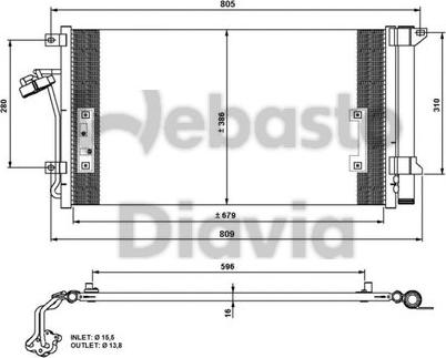 Webasto 82D0225618A - Конденсатор кондиционера autospares.lv