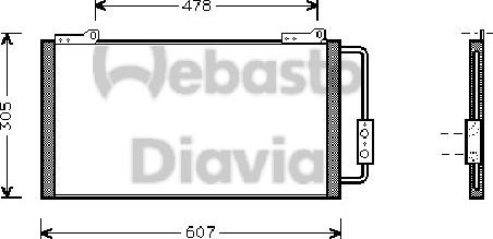 Webasto 82D0225141A - Конденсатор кондиционера autospares.lv