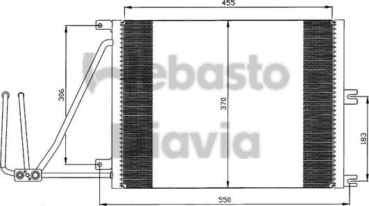 Webasto 82D0225105A - Конденсатор кондиционера autospares.lv