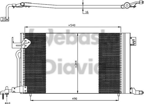 Webasto 82D0225176MA - Конденсатор кондиционера autospares.lv