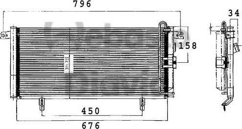 Webasto 82D0225224A - Конденсатор кондиционера autospares.lv