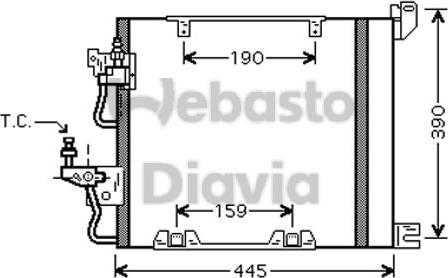 Webasto 82D0226199MA - Конденсатор кондиционера autospares.lv