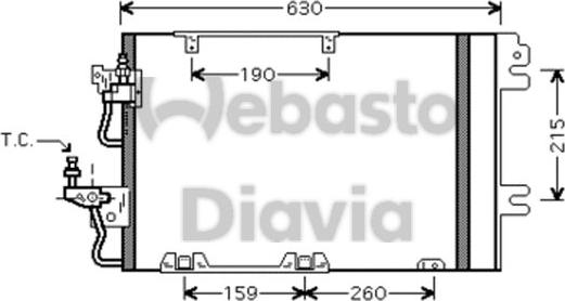 Webasto 82D0226217MA - Конденсатор кондиционера autospares.lv