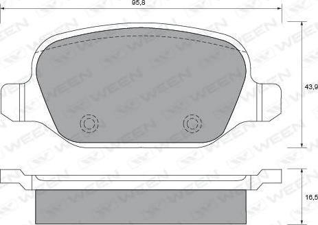 Lemförder 26548 - Тормозные колодки, дисковые, комплект autospares.lv