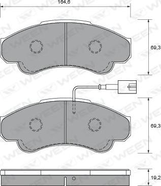 Equal Quality PF1184 - Тормозные колодки, дисковые, комплект autospares.lv