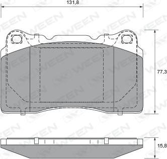 Vauxhall 016 05 100 - Тормозные колодки, дисковые, комплект autospares.lv