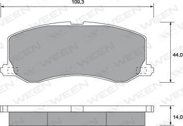 ATE 605763 - Тормозные колодки, дисковые, комплект autospares.lv