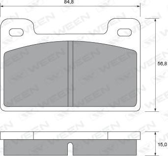 Alanko 10300276 - Тормозные колодки, дисковые, комплект autospares.lv