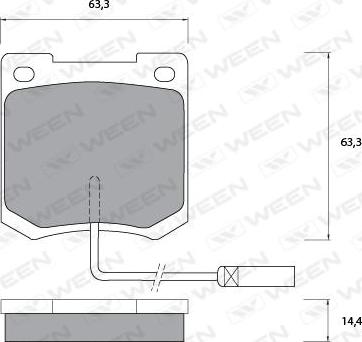 Textar 20089 144 0 5 - Тормозные колодки, дисковые, комплект autospares.lv