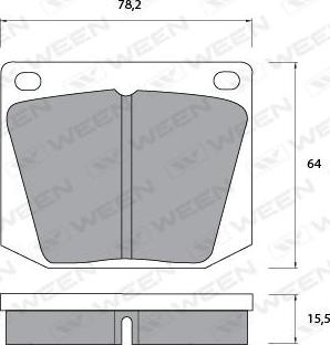 Delphi LUP32 - Тормозные колодки, дисковые, комплект autospares.lv