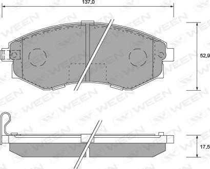 CHASE P9143 - Тормозные колодки, дисковые, комплект autospares.lv