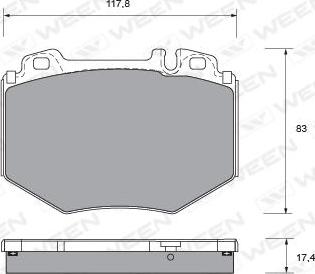 HELLA T1497 - Тормозные колодки, дисковые, комплект autospares.lv