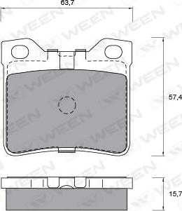 Roadhouse 2321.1 - Тормозные колодки, дисковые, комплект autospares.lv