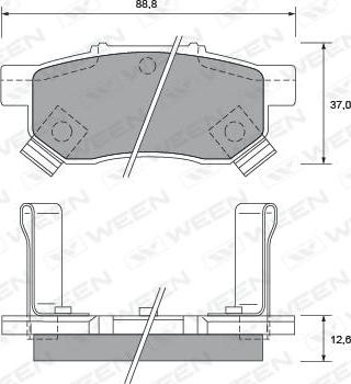 ACDelco AC058991D - Тормозные колодки, дисковые, комплект autospares.lv