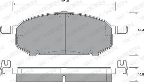 HELLA 8DB 355 016-931 - Тормозные колодки, дисковые, комплект autospares.lv