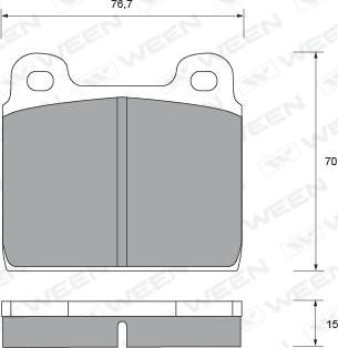 BENDIX 571541J - Тормозные колодки, дисковые, комплект autospares.lv