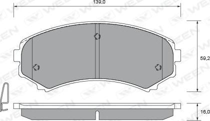 BENDIX 572435S - Тормозные колодки, дисковые, комплект autospares.lv