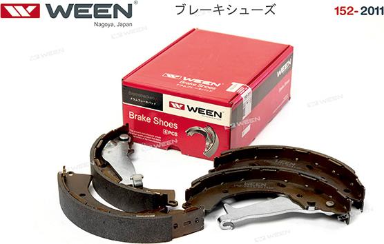 Ween 152-2011 - Комплект тормозных колодок, барабанные autospares.lv